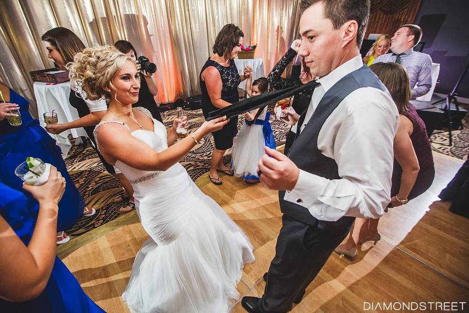 Bride and guests