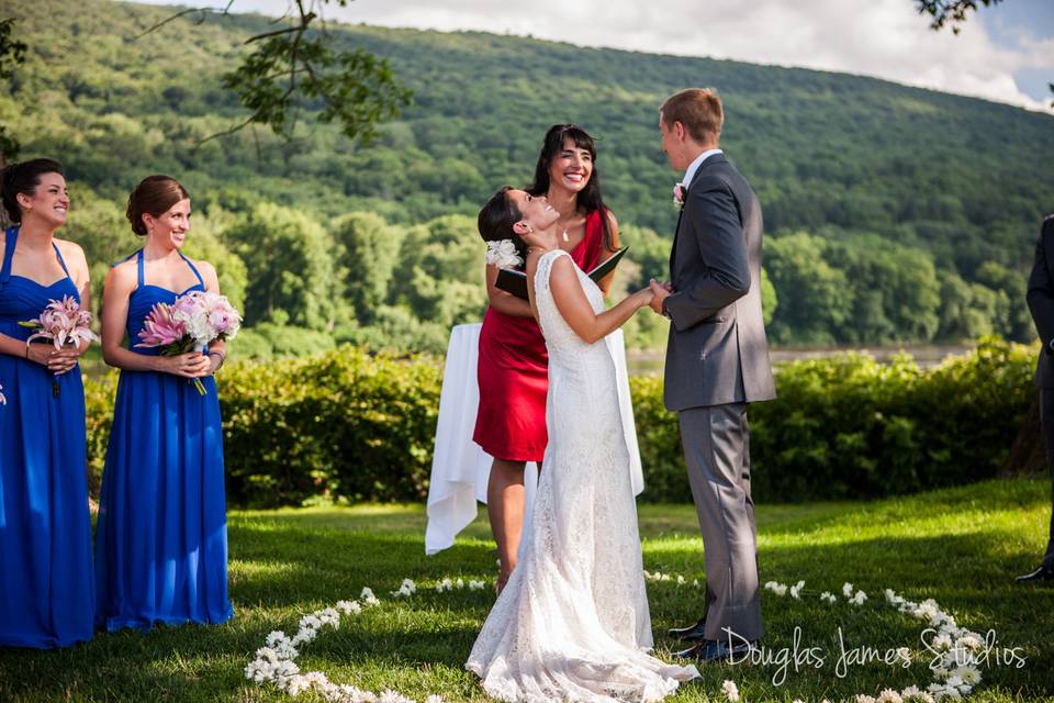 Outdoor wedding vows