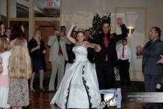 Dancing newlyweds