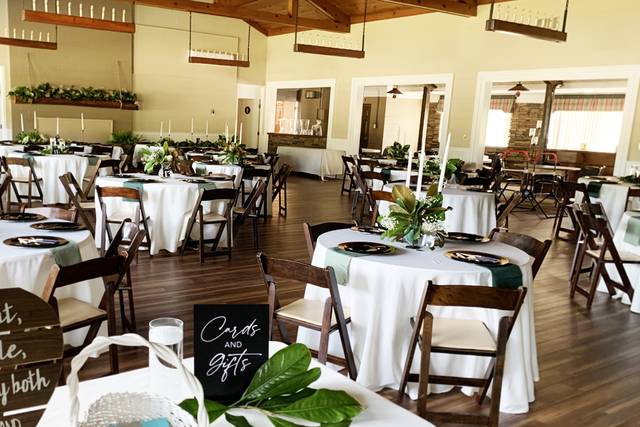 Ballroom Decorated with Green