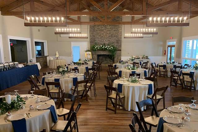 Ballroom Decorated with Blue