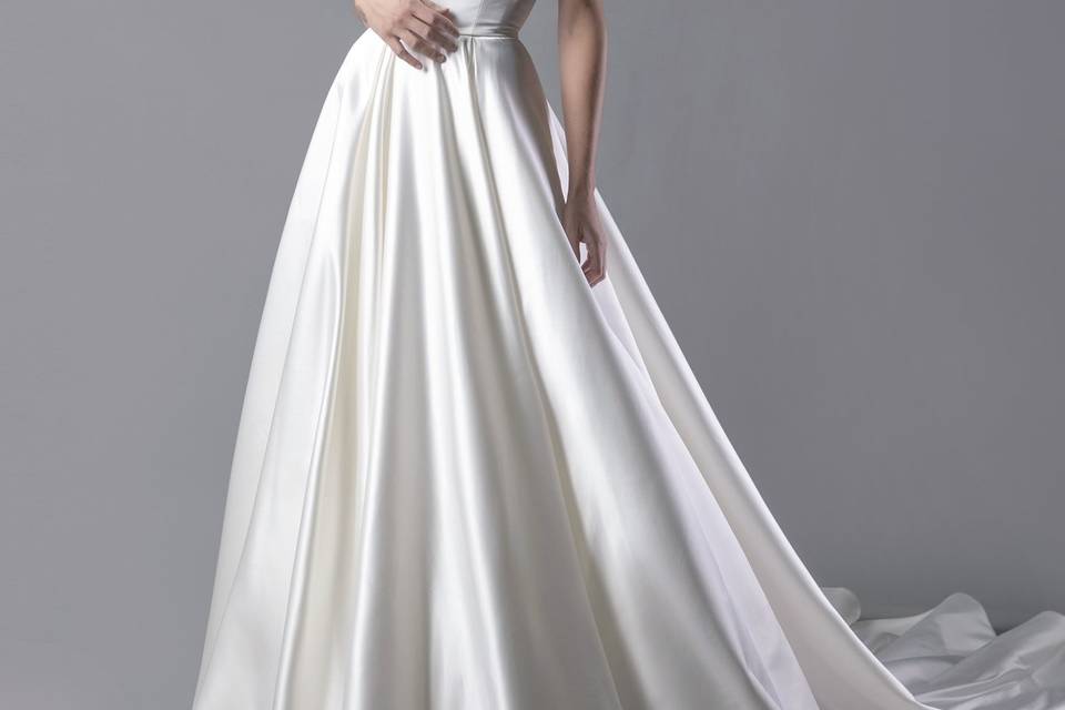 Classic satin ballgown