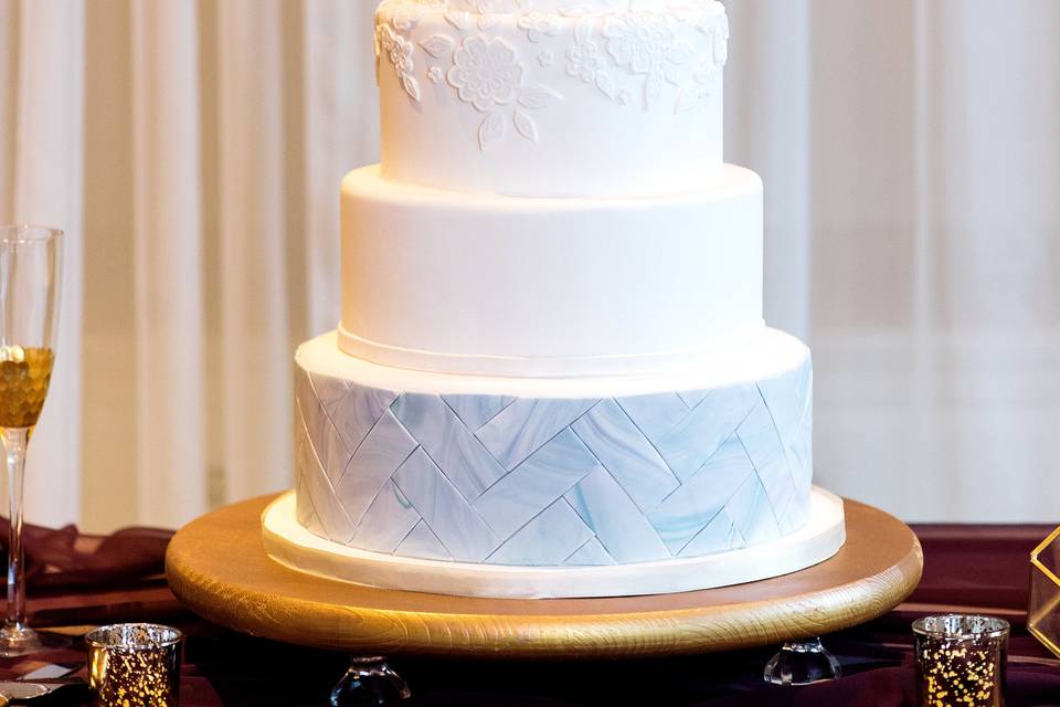 Marble and Lace Cake