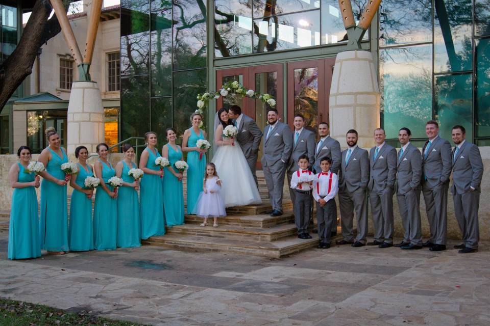 TX wedding party