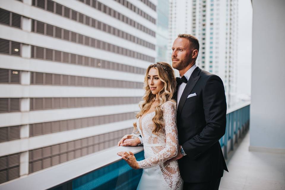 Downtown Miami wedding