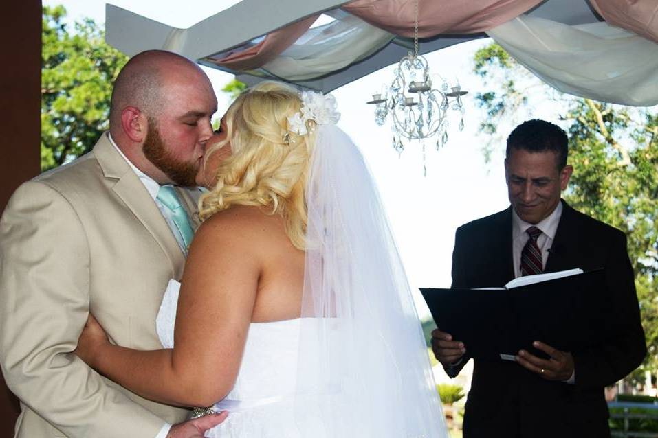 Wedding kiss