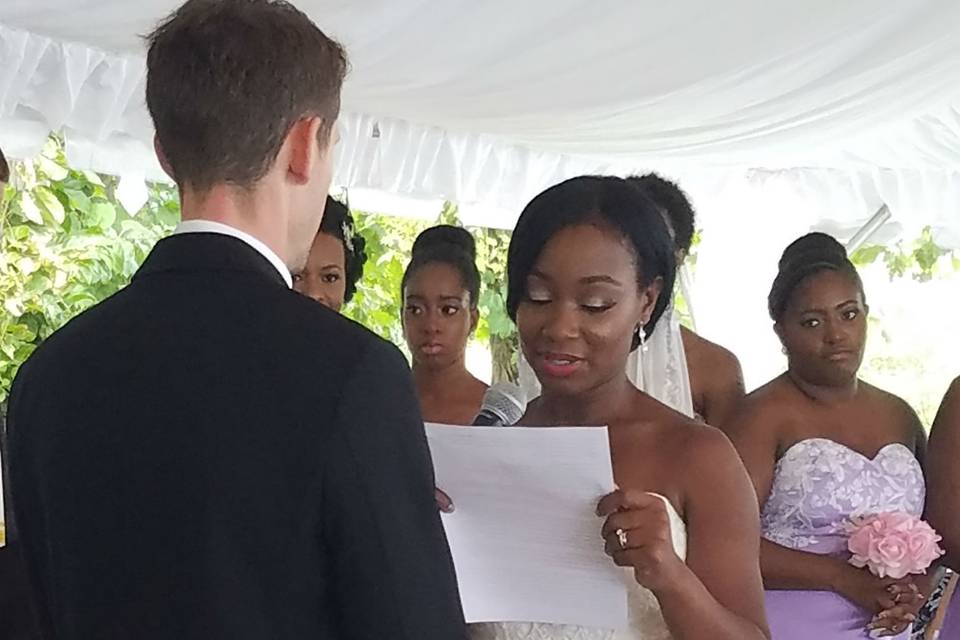 Exchanging vows