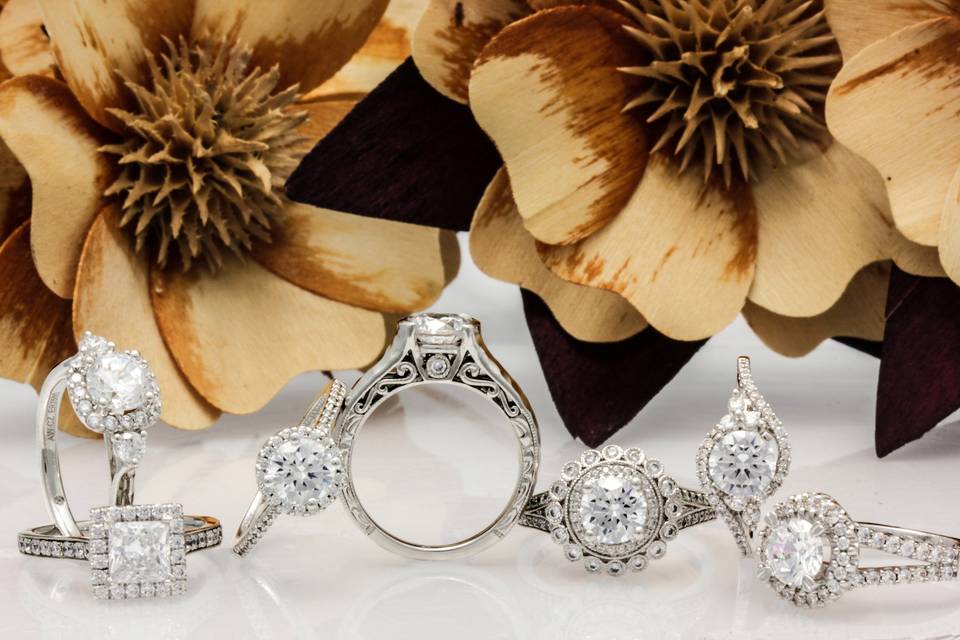 Selection of wedding rings
