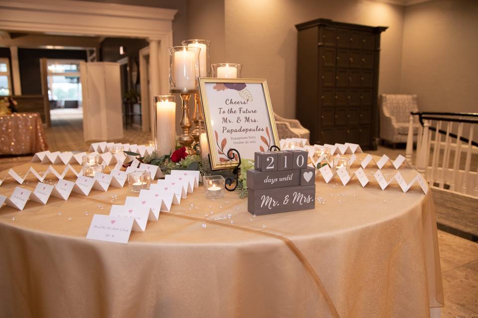 Placecard Table