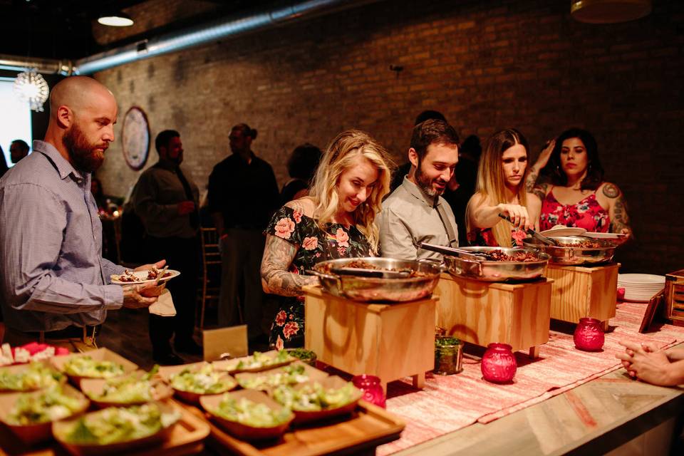 Buffet area