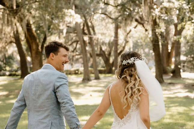 Yacht wedding hair