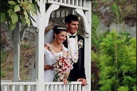 We also offer Maui's least expensive private venue wedding - A complete photo wedding at a cool, private, mountain garden gazebo for only $295 + tax + $15 for bride & groom to use garden.