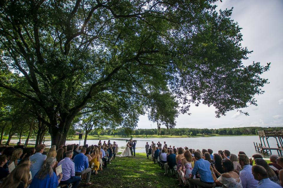 Lakeside ceremony