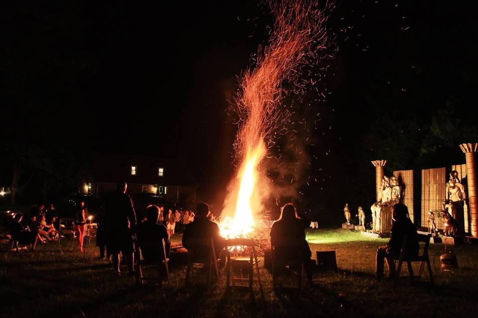 Bonfire welcome party