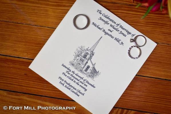 We help our brides with concepts for their stationery needs as well.
