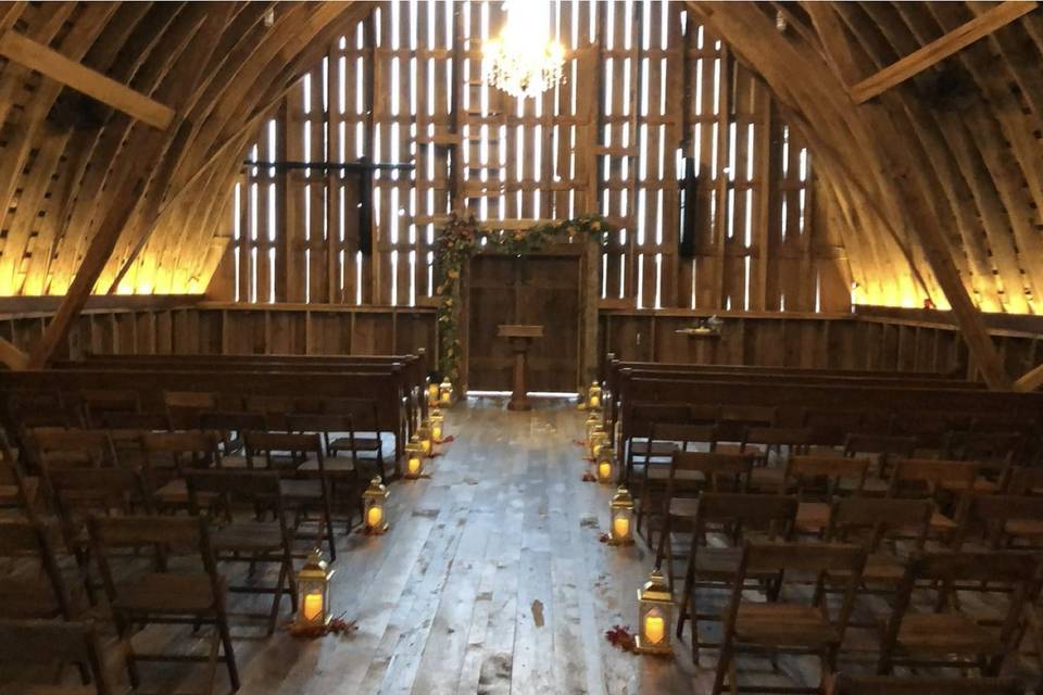 Barn Rafters Ceremony
