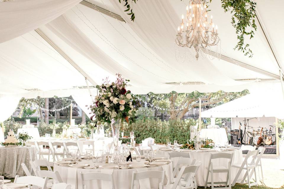 Reception tent