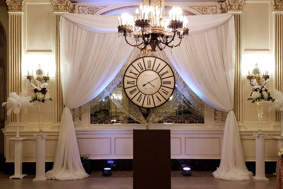 New Years Eve ceremony decor