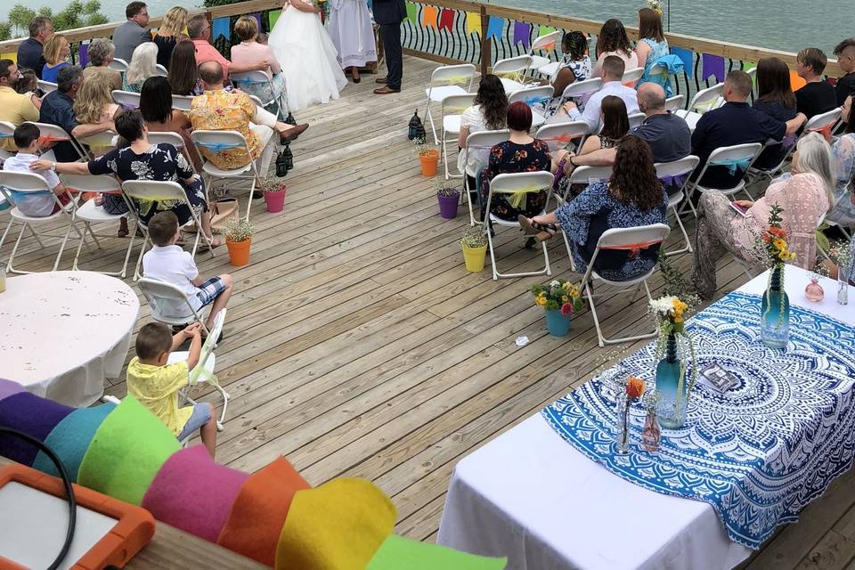 Wedding by the lake