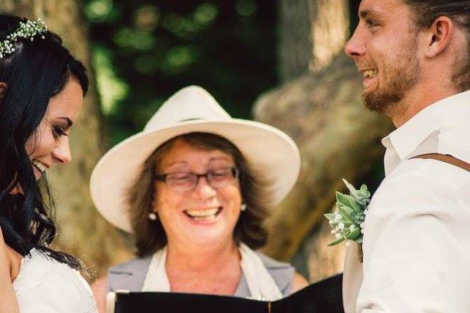 Leading the processional at jordon springs