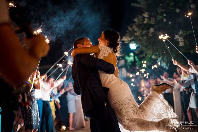 Sparkler celebration | Photo by Matthew Pautz