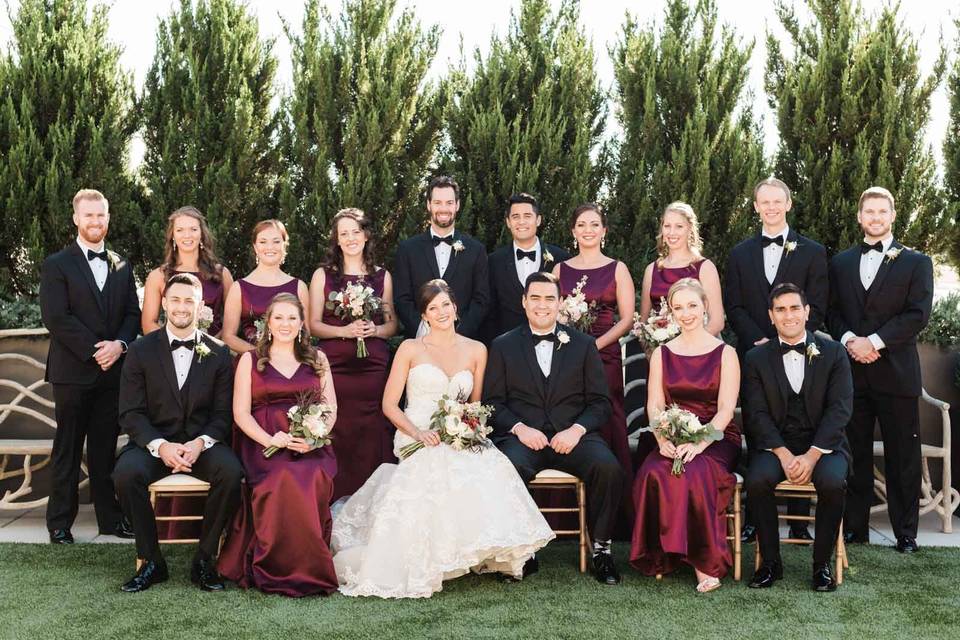 Newlyweds and their guests | Photo by Markie Walden