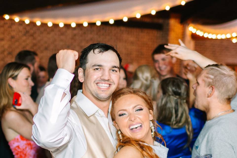 Bride & Groom at reception