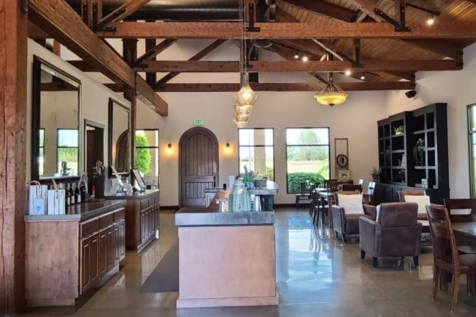 Tasting Room Fire Place
