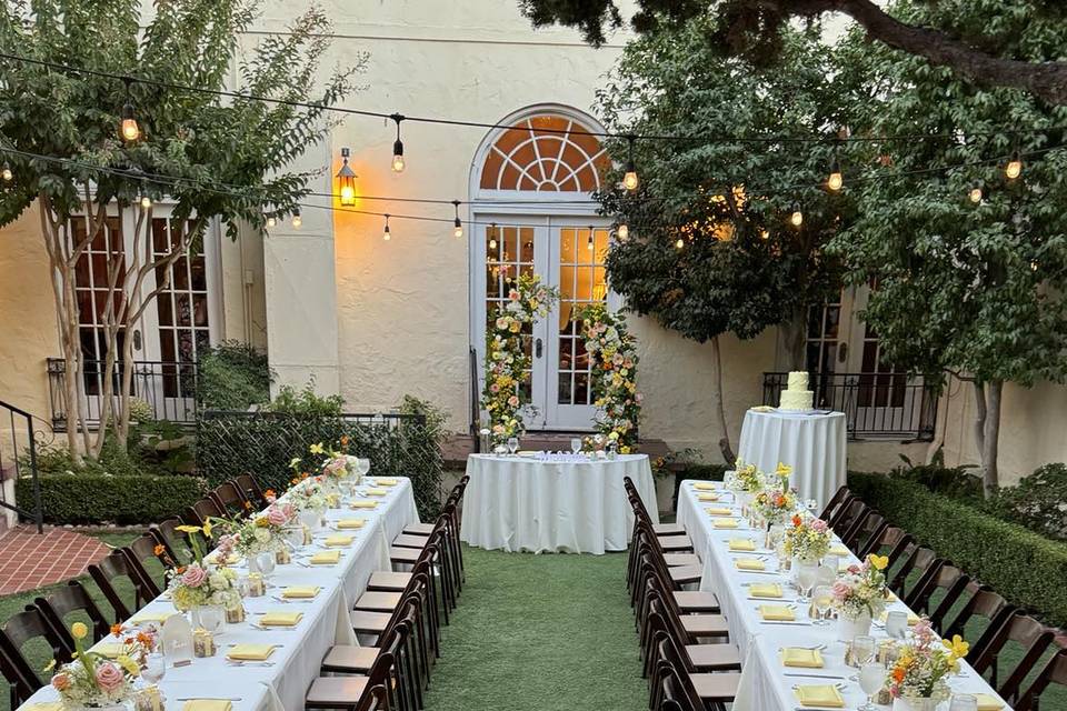 Sunshine style wedding