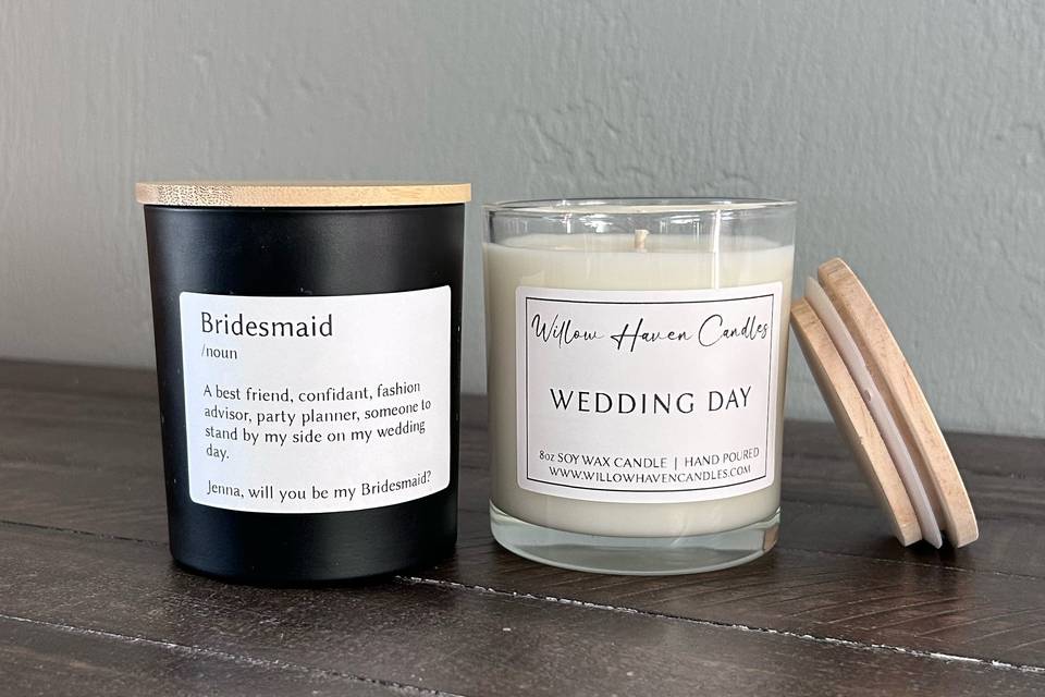 We Do Custom-Labeled Candles!