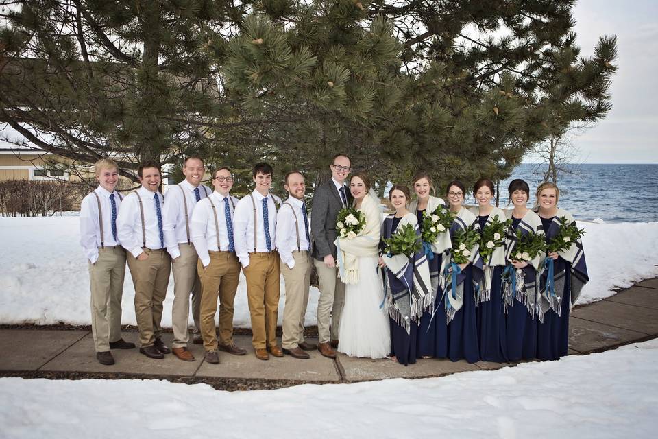 Winter Wedding Party