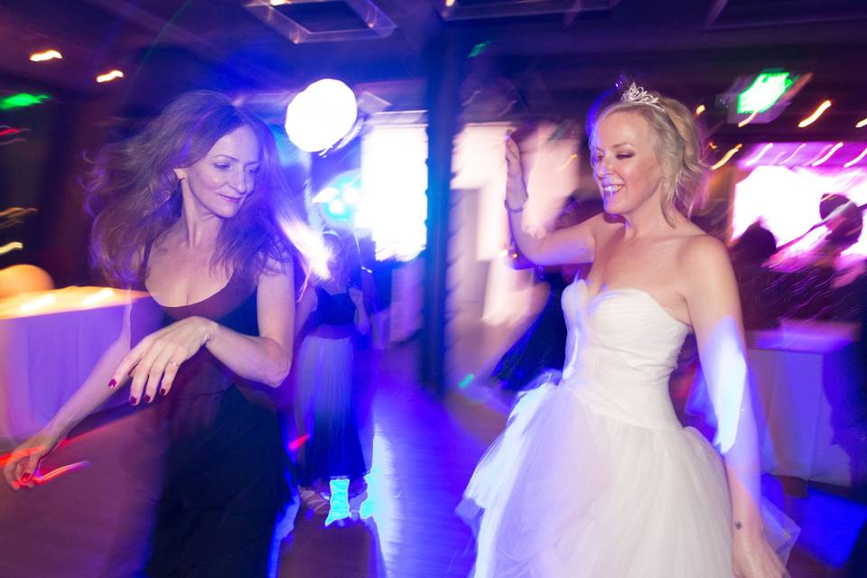 Heather dancing at her wedding