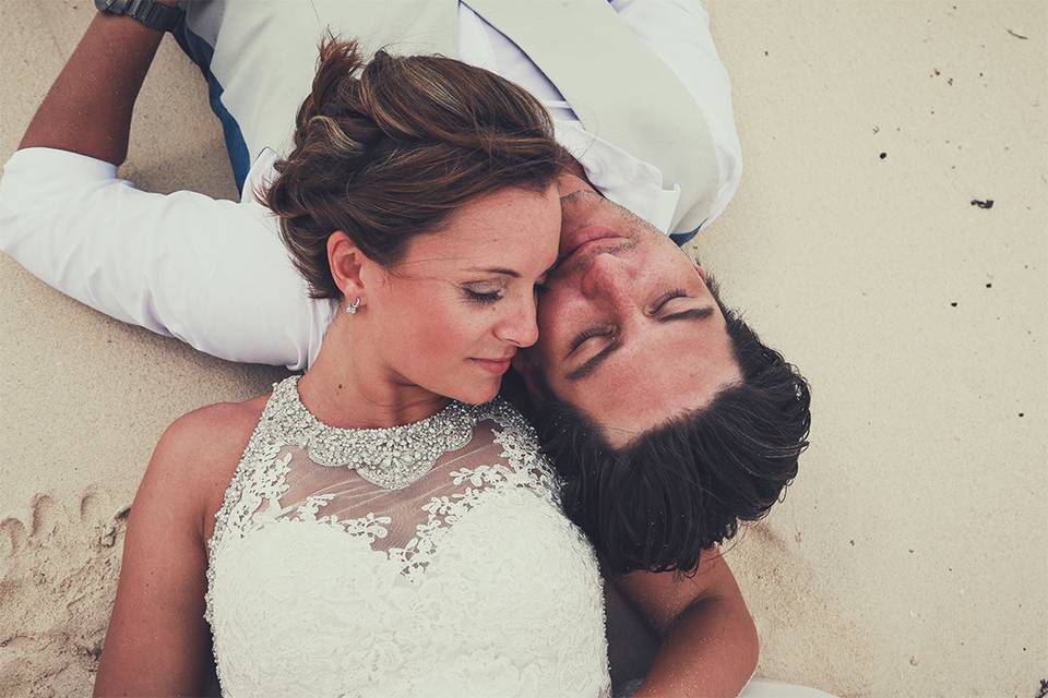 Trash The Dress at Beach in Playa del Carmen