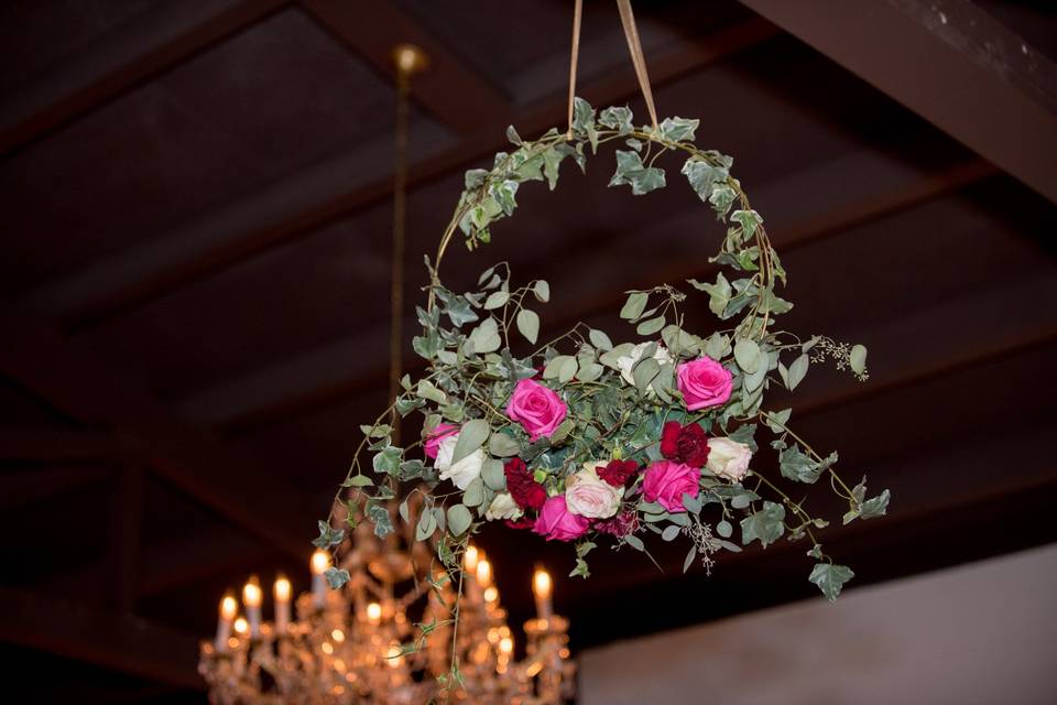 Ceiling floral accent