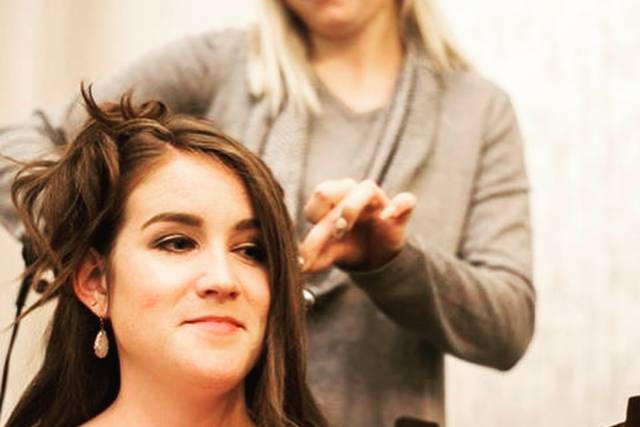 Touch ups after ceremony