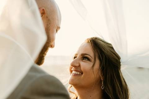 Beautiful veil shot