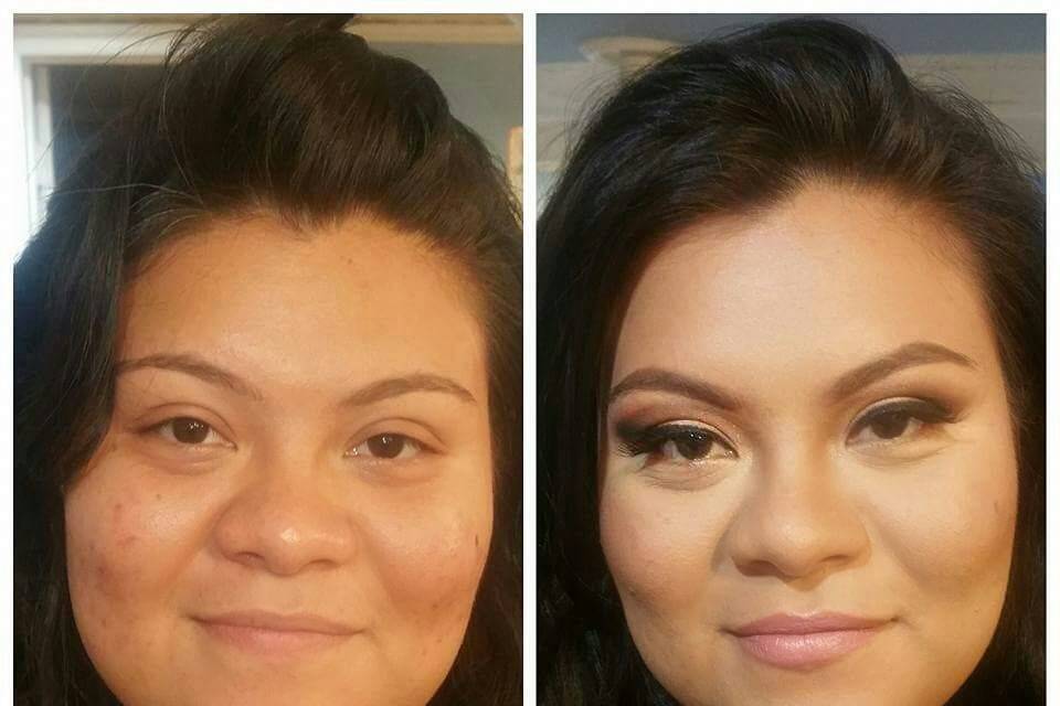 Before and after shot