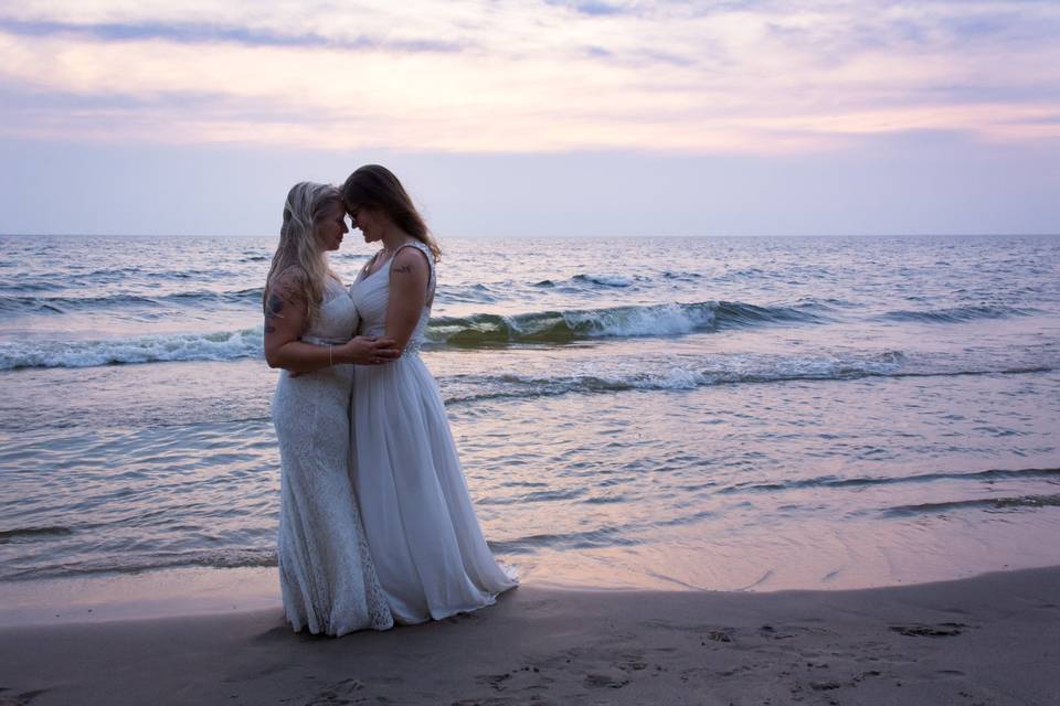 Beach brides.