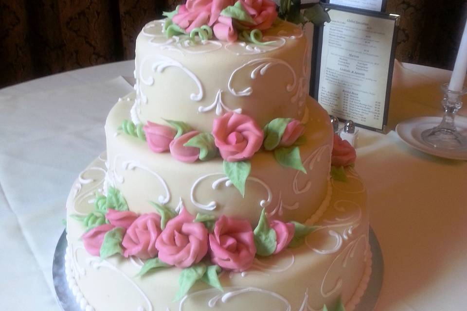 Wedding Cake by co-owner and Executive Pastry Chef Doris Saha