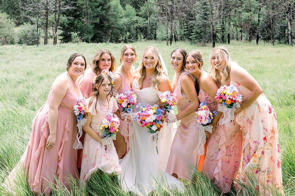 Bride & Bridesmaids
