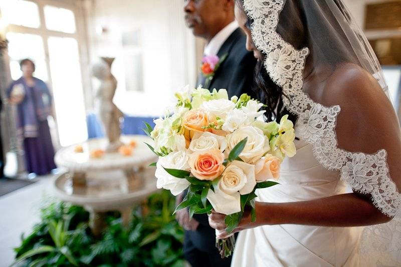 Bride in the foyer