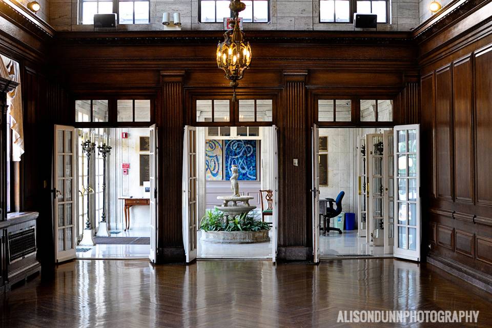 Bride in the foyer