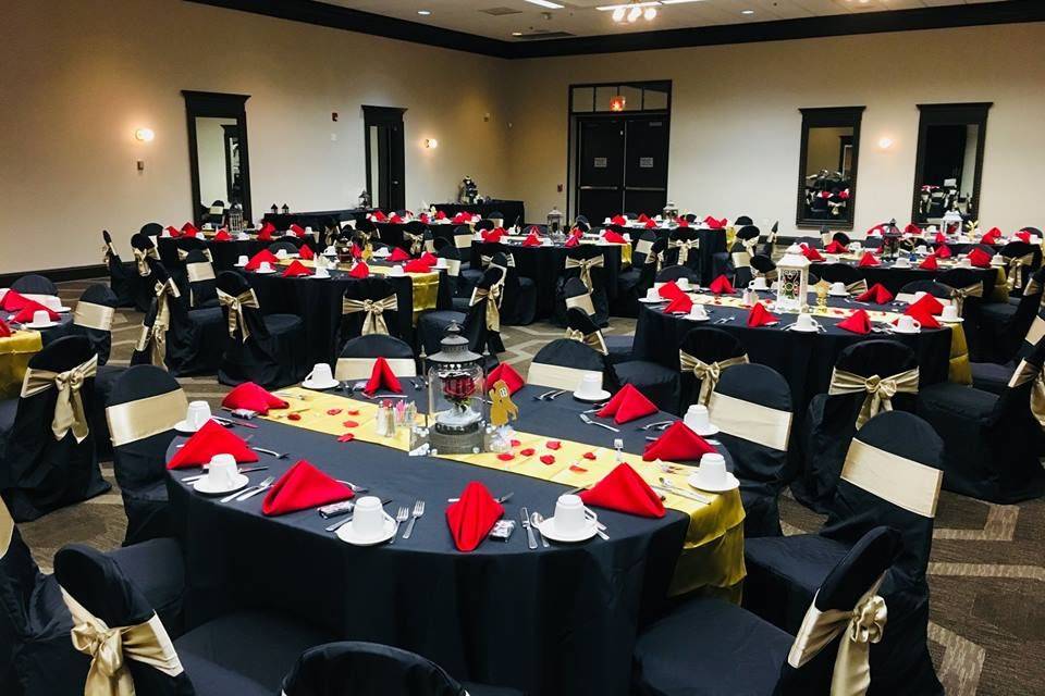 Red and Gold Ballroom