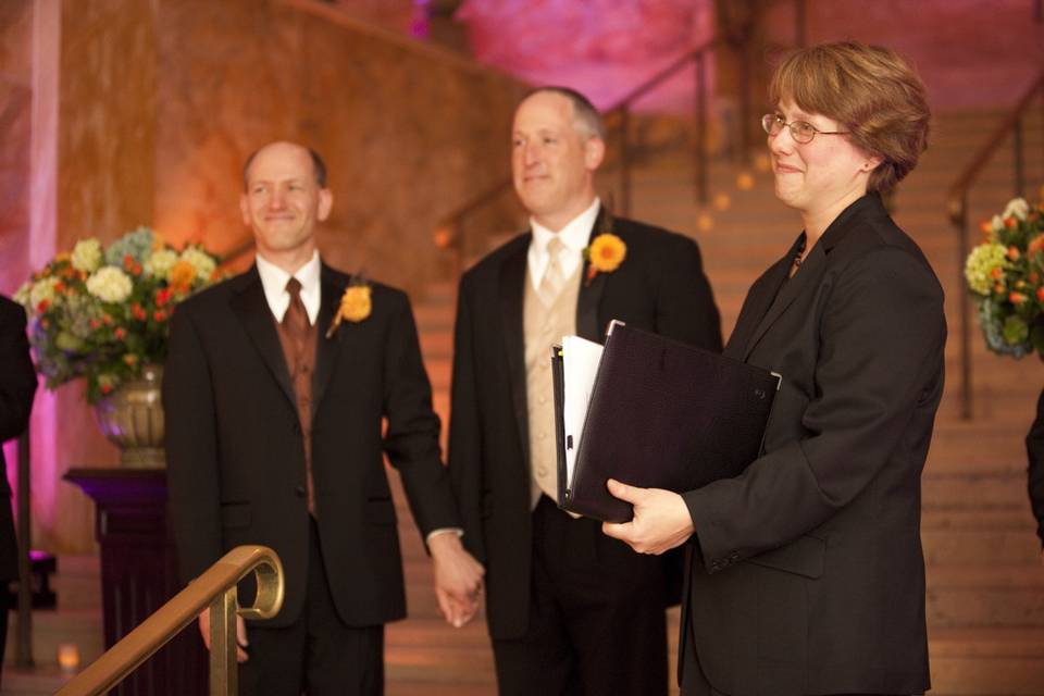 Boston Public Library wedding