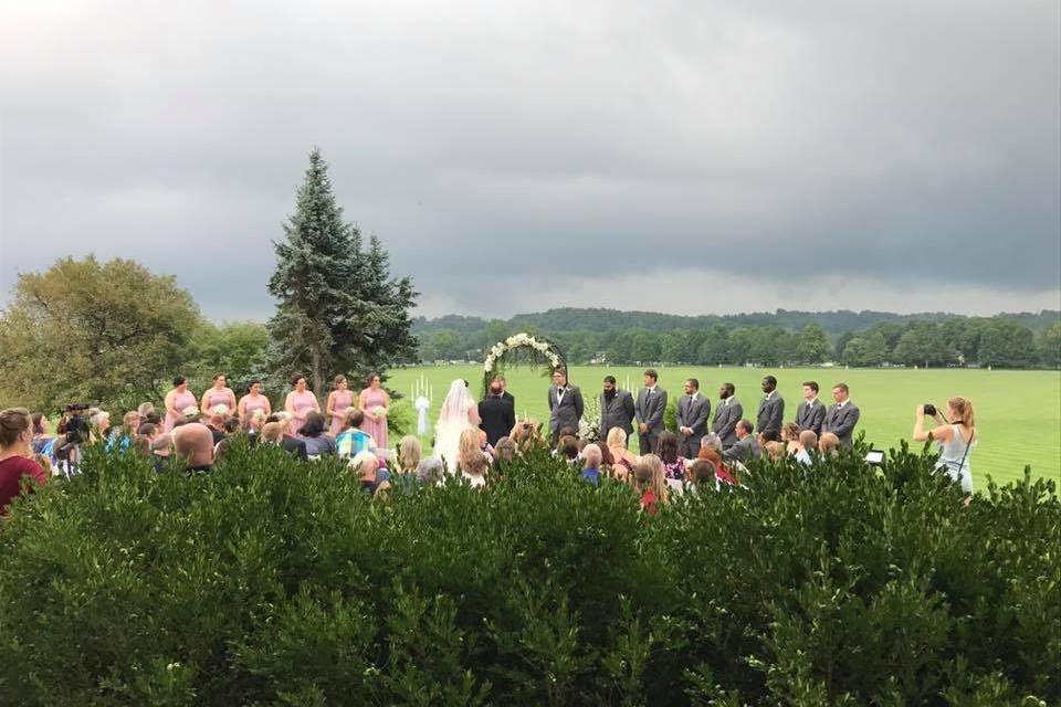 Ceremony with a view