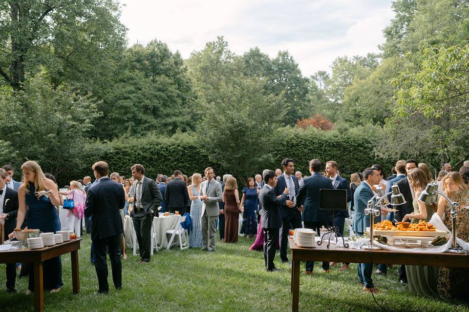 Outdoor Cocktail Hour at The F