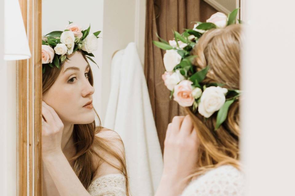Bride and Bridesmaid