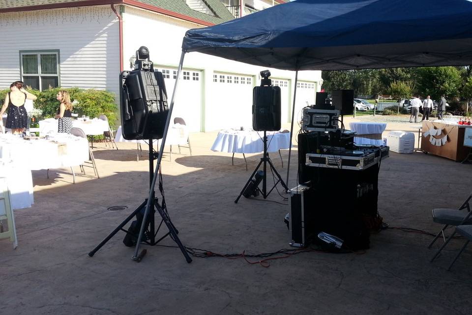 DJ set-up