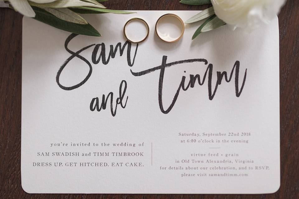 Rings and Invitation