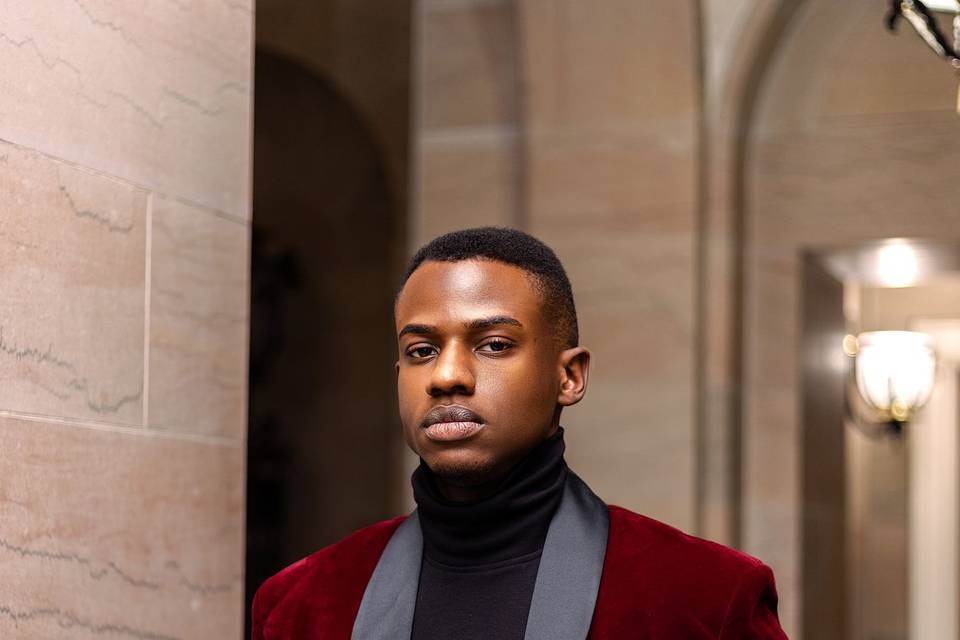 Red Velvet Blazer